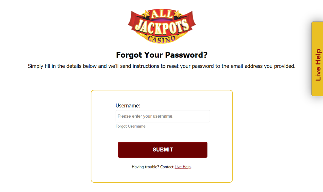 All Jackpots Casino Login