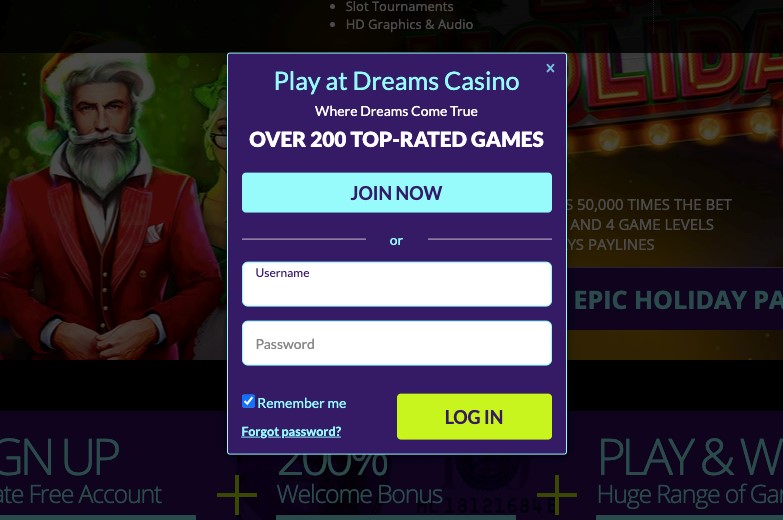 Dreams Casino Sign Up