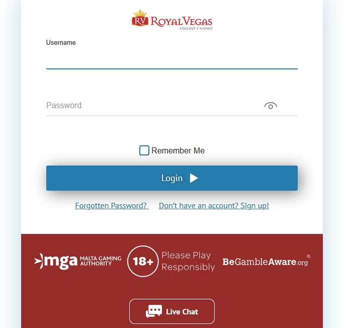 royal vegas casino sign up