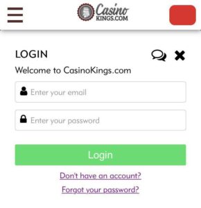 Casino King Mobile Login