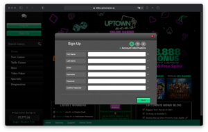Uptown Casino Registration