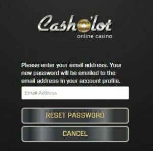 Casholot Casino Password Recovery