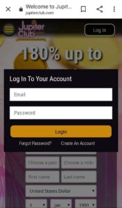 Jupiter Casino Mobile Login