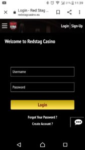 Red Stag Casino Mobile Login